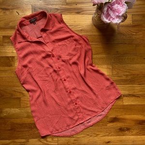 The Limited Sleeveless Button Down Blouse